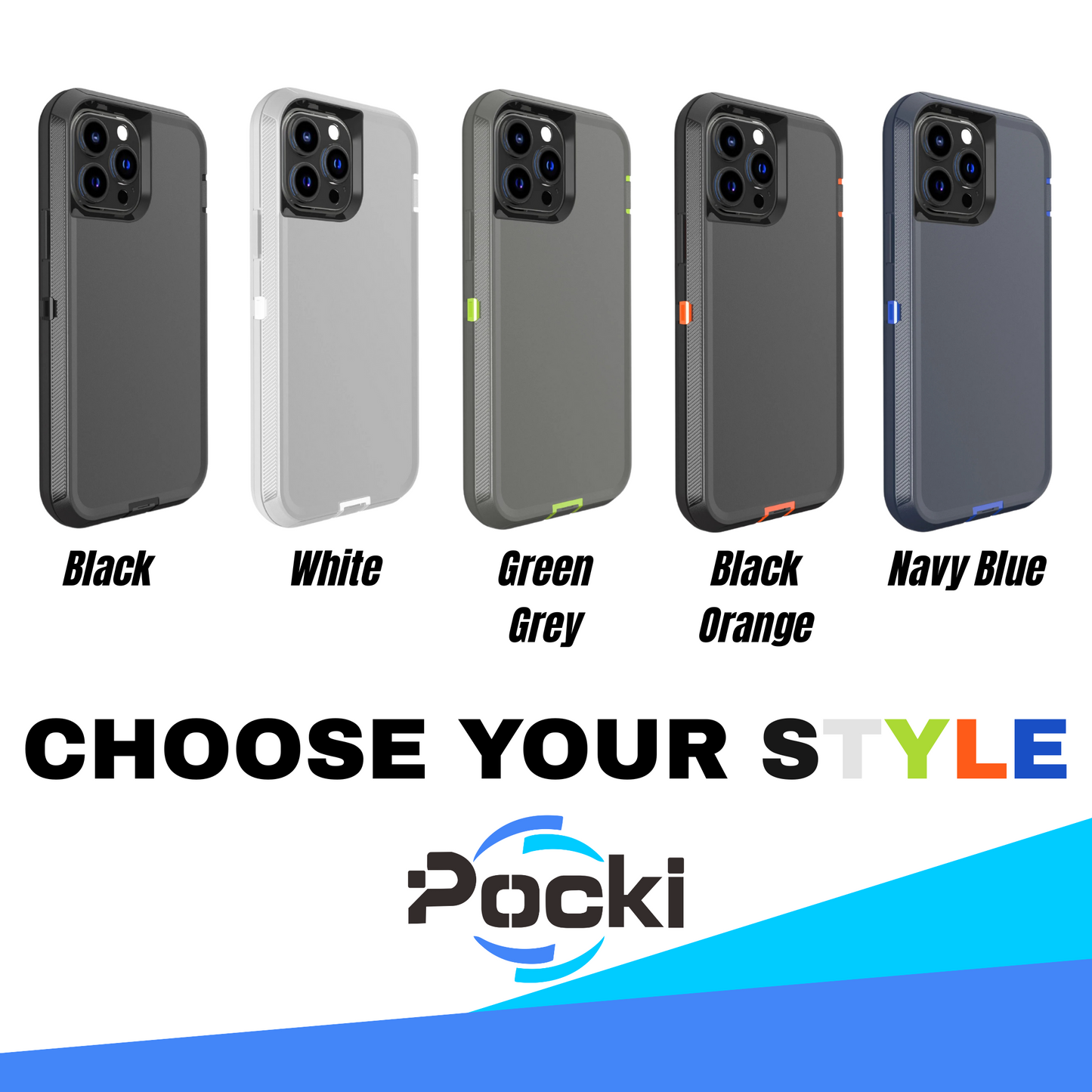 Heavy Duty Armor Shockproof Dust-Proof Case For iPhone