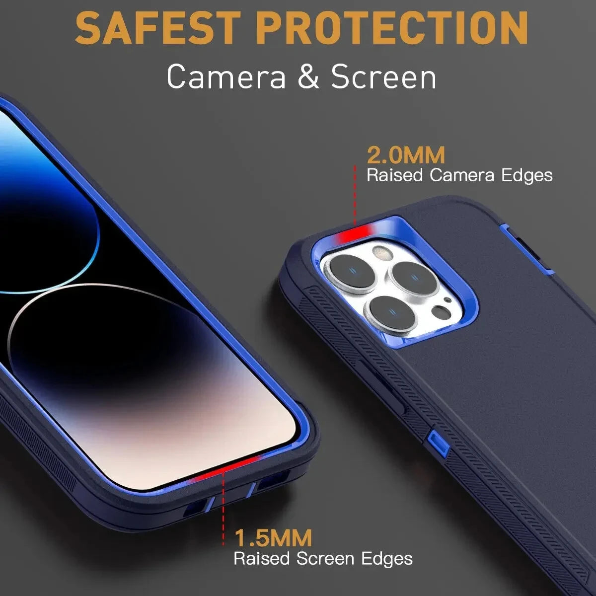 Heavy Duty Armor Shockproof Dust-Proof Case For iPhone