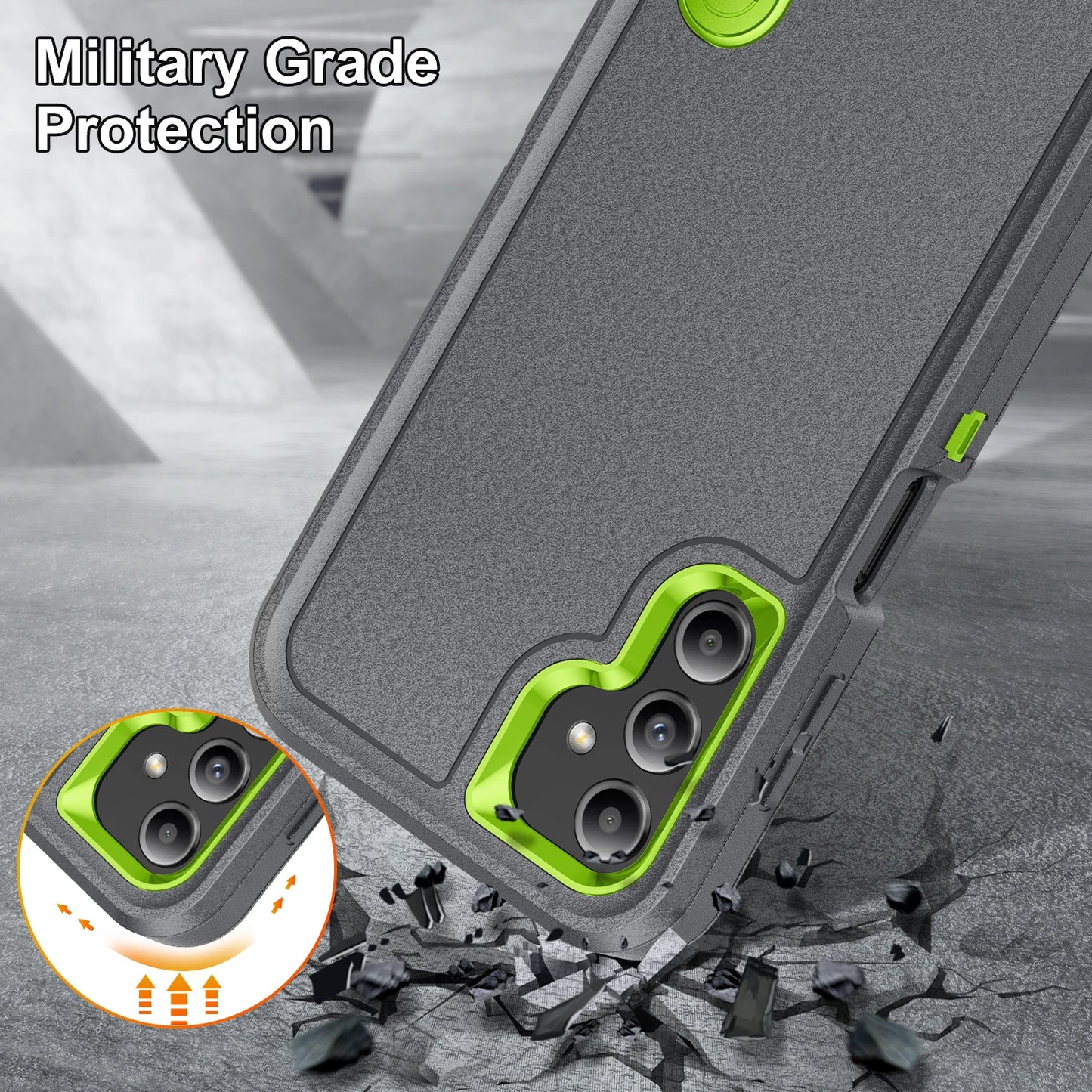 Heavy Duty Armor Shockproof Dust-Proof Case For Samsung Galaxy Phone
