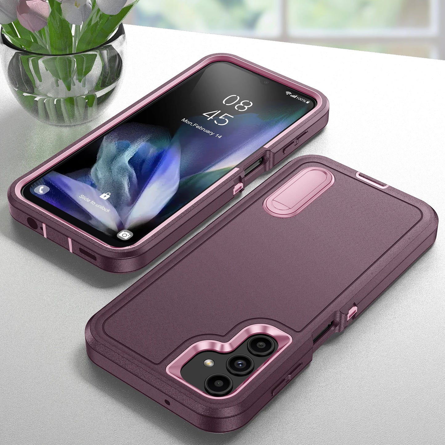 Heavy Duty Armor Shockproof Dust-Proof Case For Samsung Galaxy Phone