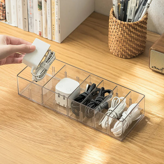 Desktop Data Cable Storage Box / Desktop Organizer