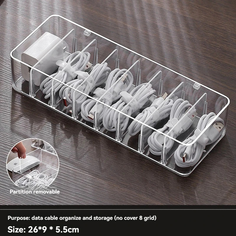 Desktop Data Cable Storage Box / Desktop Organizer