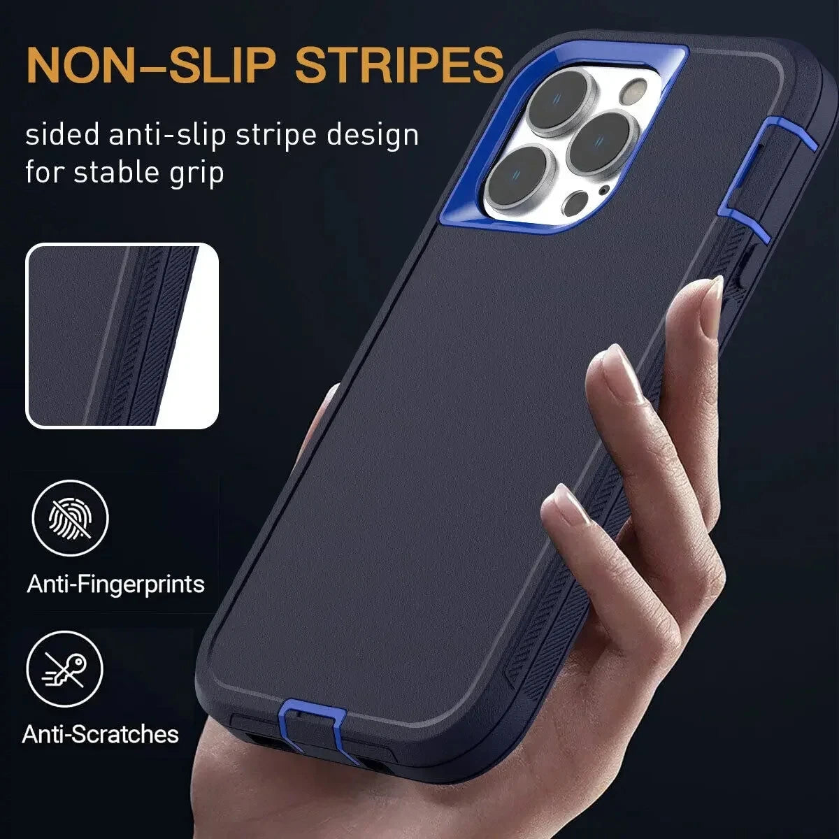 Heavy Duty Armor Shockproof Dust-Proof Case For iPhone