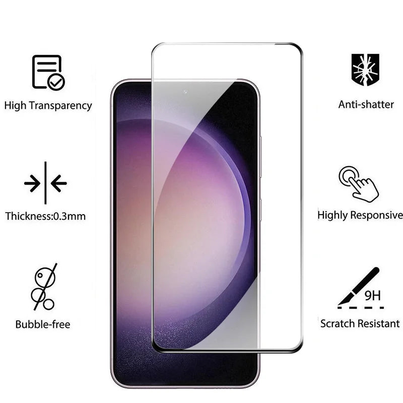 Clear Tempered Glass Screen Protector For Samsung Galaxy S series