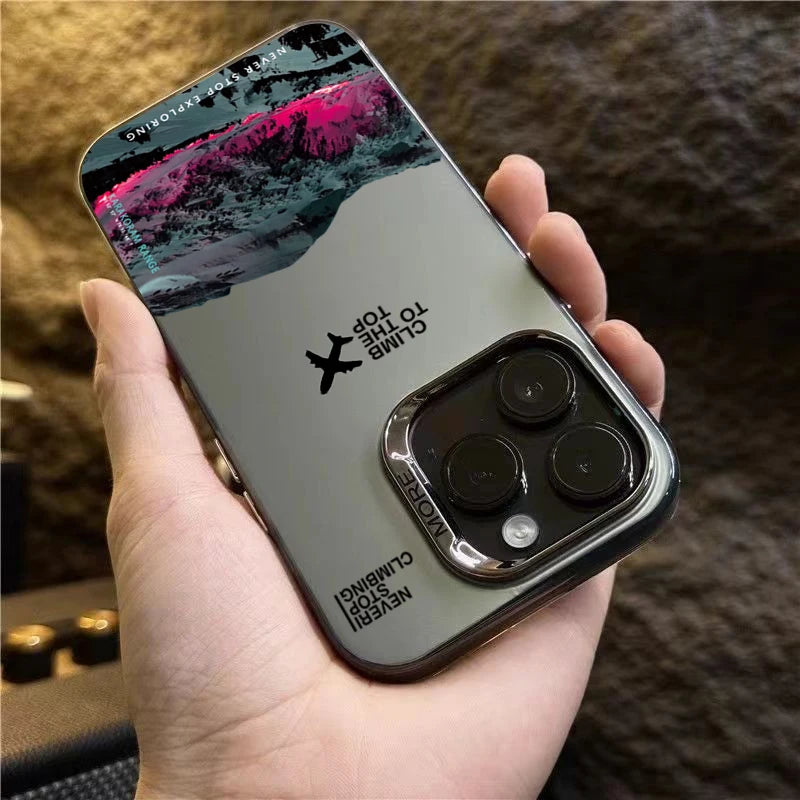Mountain Peak Shockproof Sunset IMD case for iPhone