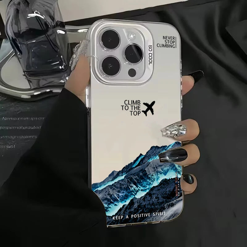 Mountain Peak Shockproof Sunset IMD case for iPhone