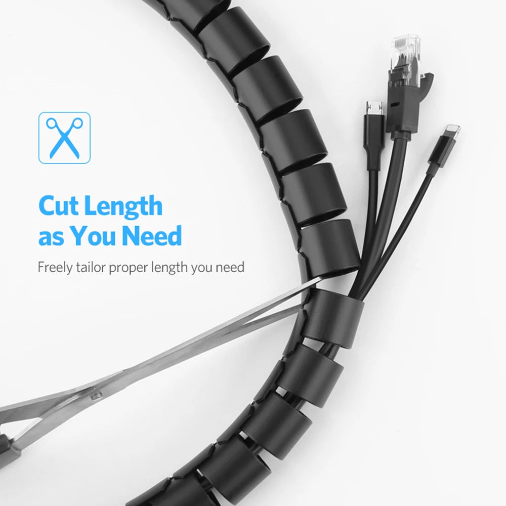 Flexible Spiral Cable Organizer
