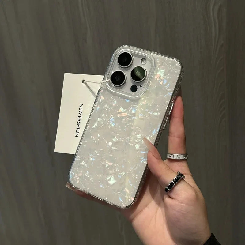 Laser Shell Pattern Laser Case For iPhone