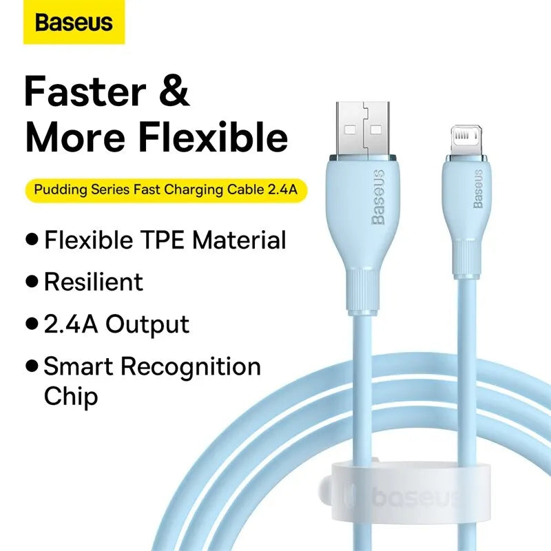 Baseus TPE 2.4A Fast Charging USB Cable for iPhone