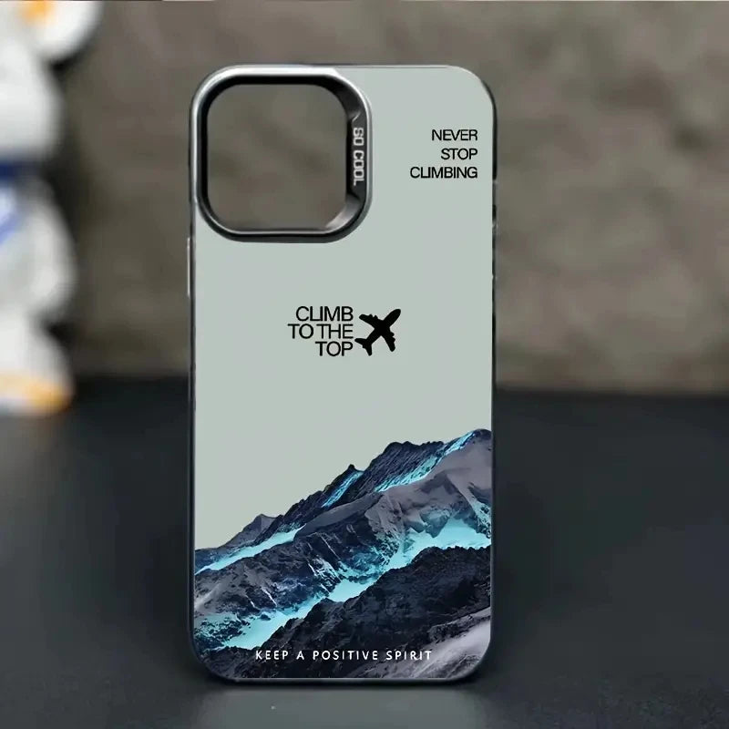 Mountain Peak Shockproof Sunset IMD case for iPhone
