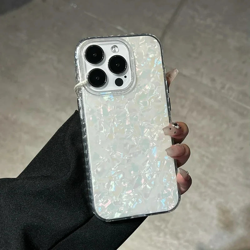 Laser Shell Pattern Laser Case For iPhone