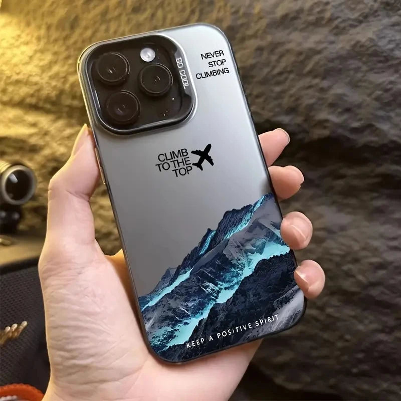 Mountain Peak Shockproof Sunset IMD case for iPhone