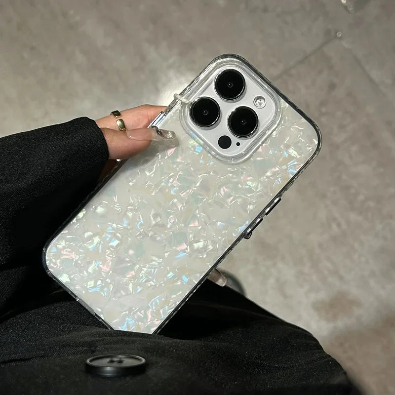 Laser Shell Pattern Laser Case For iPhone