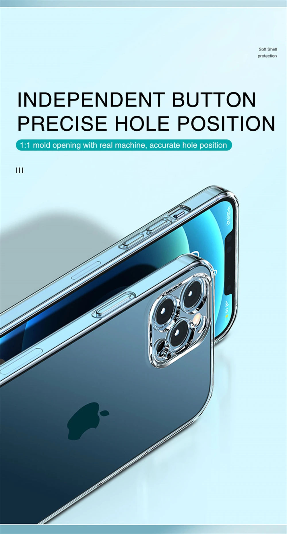 Ultra Thin Clear Case For iPhone