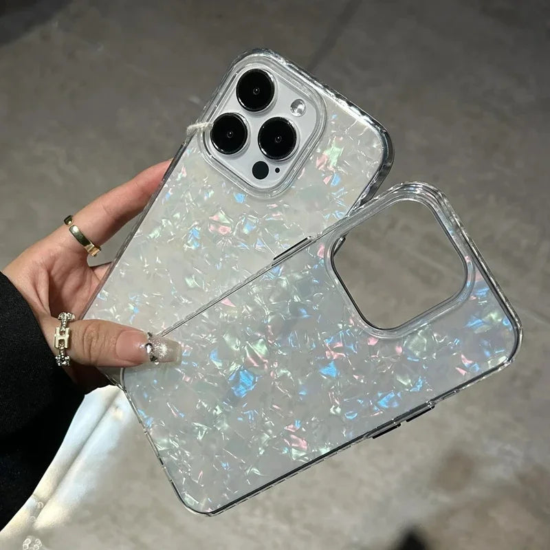 Laser Shell Pattern Laser Case For iPhone