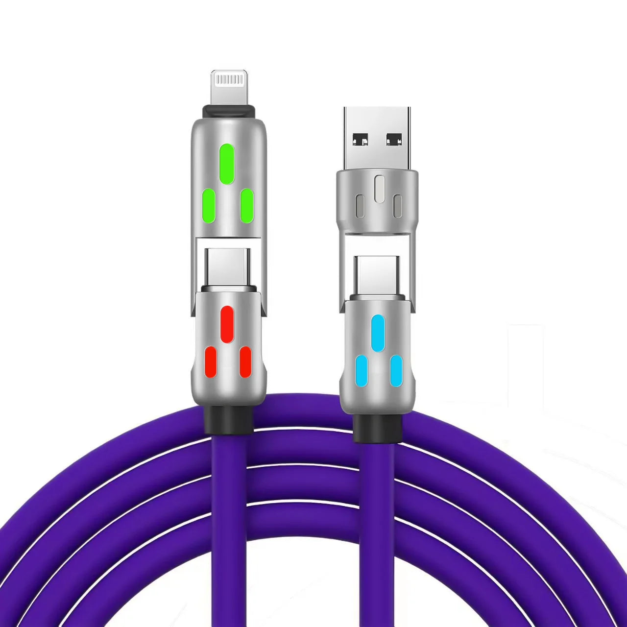 4-in-1 USB Fast Charging Cable 240W Max