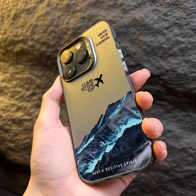 Mountain Peak Shockproof Sunset IMD case for iPhone