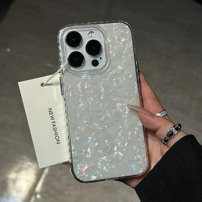 Laser Shell Pattern Laser Case For iPhone