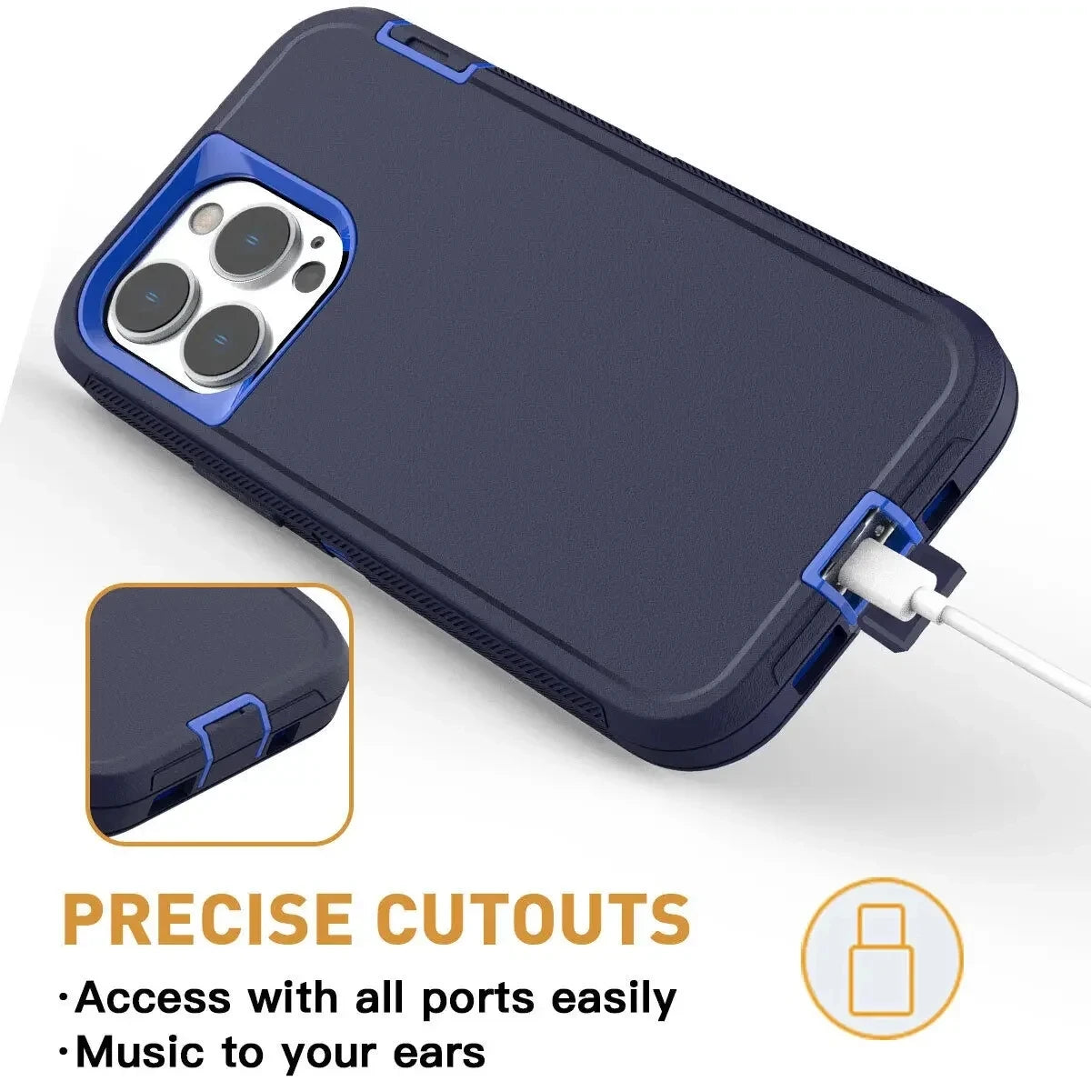 Heavy Duty Armor Shockproof Dust-Proof Case For iPhone