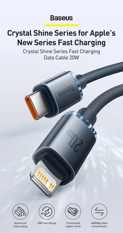 Baseus USB Type C PD 20W Cable
