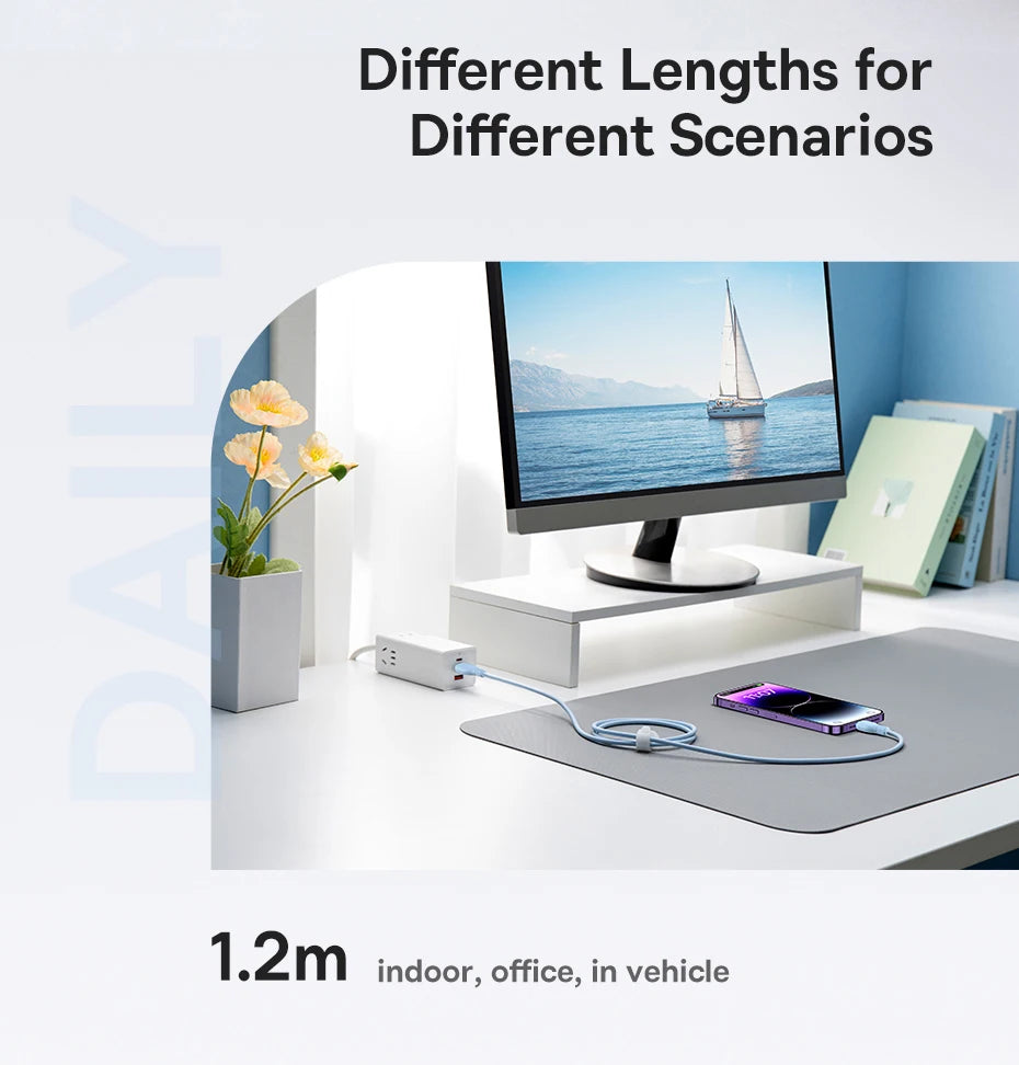 Baseus TPE 2.4A Fast Charging USB Cable for iPhone