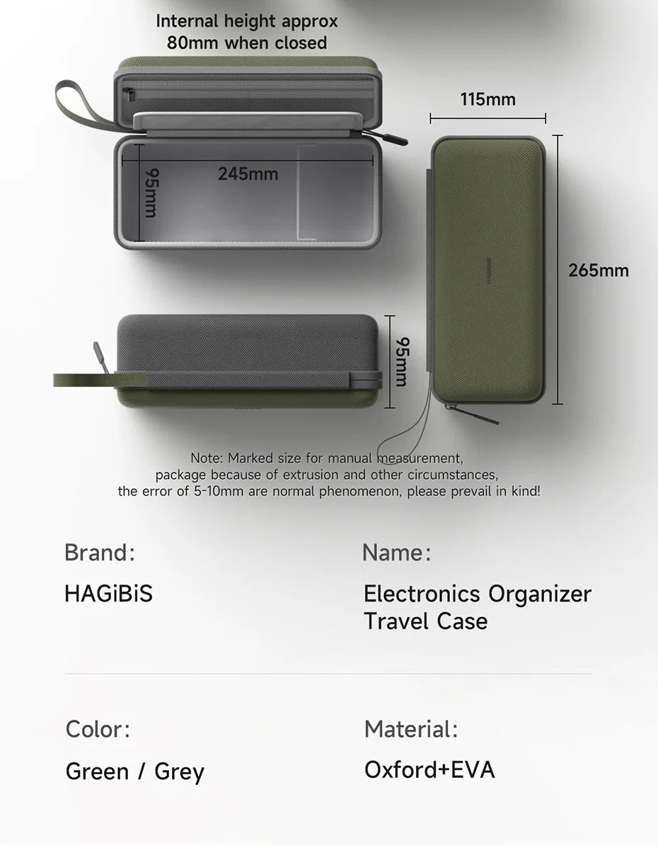 Hagibis Electronic Organizer Travel Cable Organizer Bag