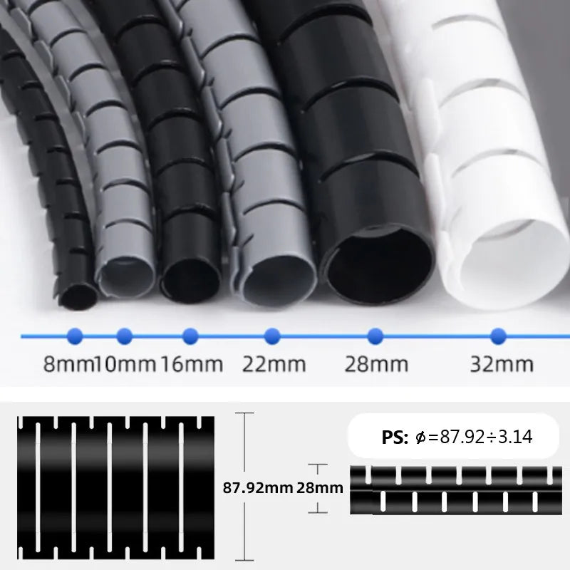 Flexible Spiral Cable Organizer