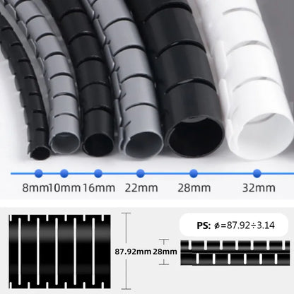 Flexible Spiral Cable Organizer