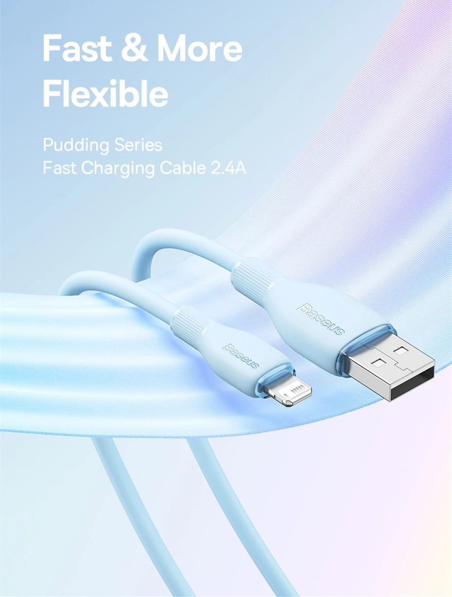 Baseus TPE 2.4A Fast Charging USB Cable for iPhone