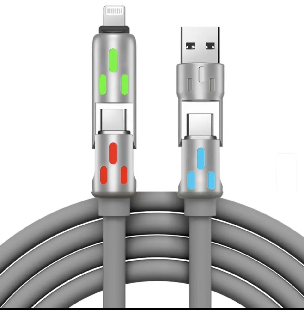 4-in-1 USB Fast Charging Cable 240W Max