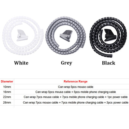 Flexible Spiral Cable Organizer