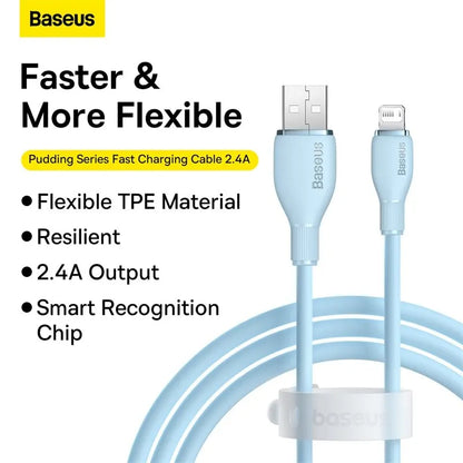 Baseus TPE 2.4A Fast Charging USB Cable for iPhone