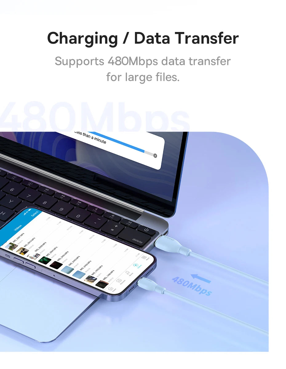 Baseus TPE 2.4A Fast Charging USB Cable for iPhone