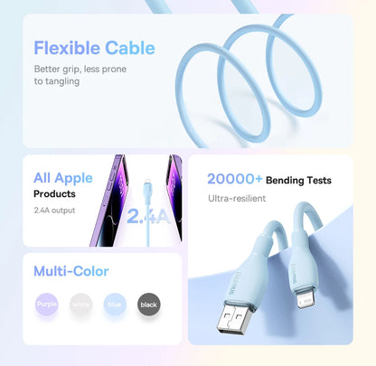 Baseus TPE 2.4A Fast Charging USB Cable for iPhone