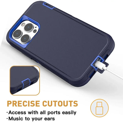 Heavy Duty Armor Shockproof Dust-Proof Case For iPhone